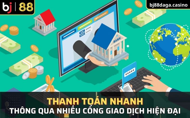 Thanh toán nhanh với nhiều cổng giao dịch hiện đại